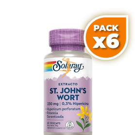 Pack 6x ST.JOHNS WORT 60 CAPSULAS SOLARAY