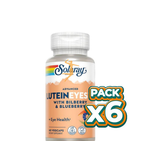 Pack 6x ADVANCED LUTEIN EYES TM 24MG 60 VEGCAPS SOLARAY