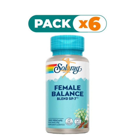 Pack 6x FEMALE BALANCE - 100 VEGCAPS SOLARAY