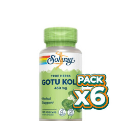 Pack 6x GOTU KOLA 100 CAPSULAS SOLARAY