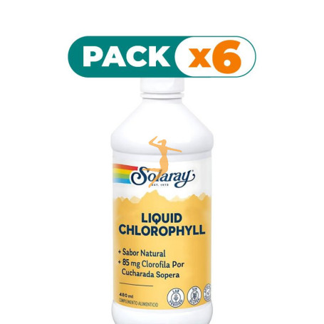 Pack 6x CHLOROPHYLL LÍQUIDA 480 ML SOLARAY