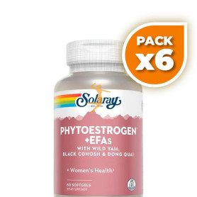 Pack 6x PLUS PHYTOESTROGEN 60 CÁPSULAS SOLARAY