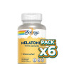 Pack 6x MELATONINA CON GLICINA 100 CÁPSULAS VEGETALES SOLARAY