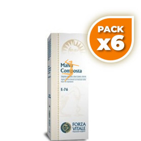 Pack 6x MALVA COMPOSTA (FLUIMALV) 100Ml. FORZA VITALE