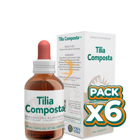 Pack 6x TILIA COMPOSTA 50Ml. FORZA VITALE