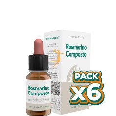 Pack 6x ROSMARINO COMPOSTO 10Ml. (Cobre-Oro-Plata) FORZA VITALE