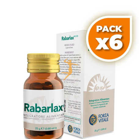 Pack 6x RABARLAX 25Gr. FORZA VITALE