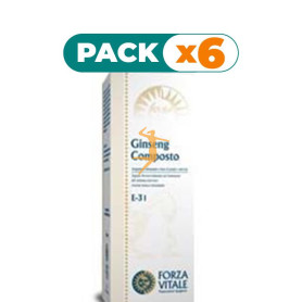 Pack 6x GINSENG COMPOSTO (BRIOMIX) 100Ml. FORZA VITALE