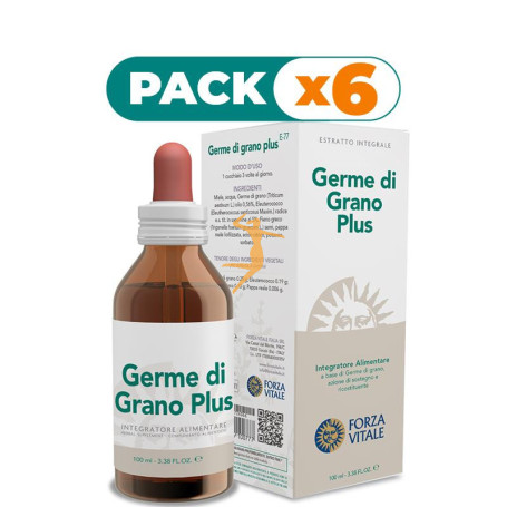 Pack 6x GERME DI GRANO PLUS 100Ml. FORZA VITALE