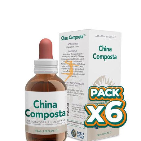 Pack 6x CHINA COMPOSTA 50Ml. FORZA VITALE