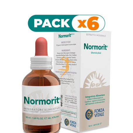 Pack 6x ARANCIO PLUS (NORMORIT) 50Ml. FORZA VITALE
