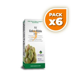 Pack 6x PSC GINKGO BILOBA 15Ml. FORZA VITALE