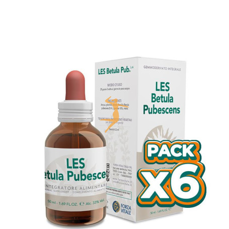 Pack 6x LES BETULA PUBESCENS 50Ml. FORZA VITALE