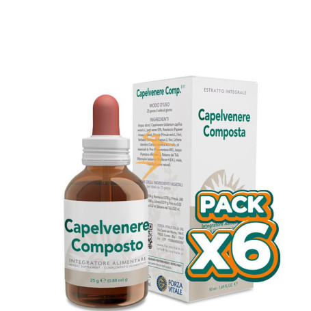 Pack 6x CAPELVENERE COMPOSTO 50Ml. FORZA VITALE