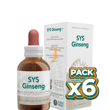 Pack 6x SYS GINSENG ROSSO 50Ml. FORZA VITALE