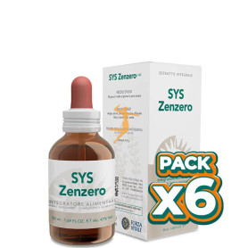 Pack 6x SYS ZENZERO 50Ml. FORZA VITALE