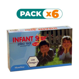 Pack 6x JALEA INFANT STAR FORTE CON OMEGA 3 MONTSTAR