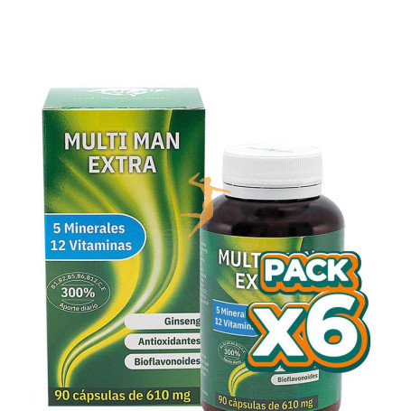 Pack 6x MULTI MAN EXTRA 90 CAPSULAS ESPADIET