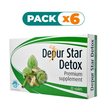 Pack 6x DEPUR STAR DETOX 20 VIALES ESPADIET