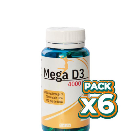 Pack 6x MEGA VITAMINA D3 60 PERLAS ESPADIET
