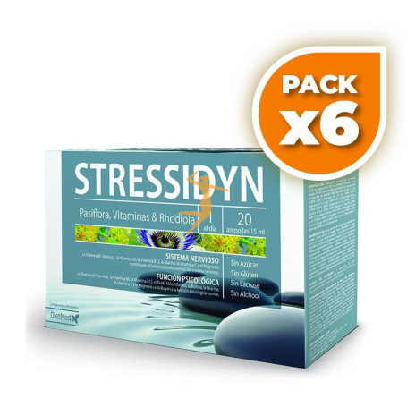 Pack 6x STRESSIDYN 20 AMPOLLAS DIETMED