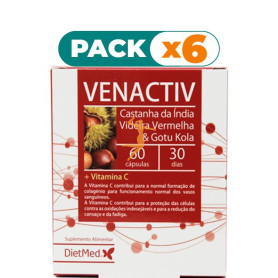 Pack 6x VENACTIV 60 CÁPSULAS DIETMED