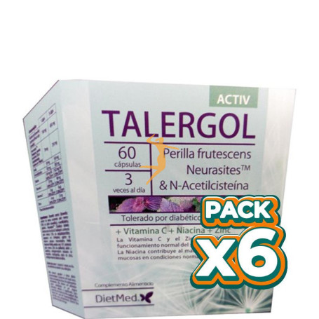 Pack 6x TALERGOL ACTIV 60 CÁPSULAS DIETMED