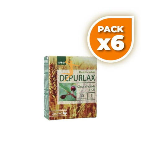 Pack 6x DEPURLAX RAPID 30 COMPRIMIDOS DIETMED