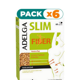 Pack 6x ADELGASLIM FIBER 60 CÁPSULAS DIETMED