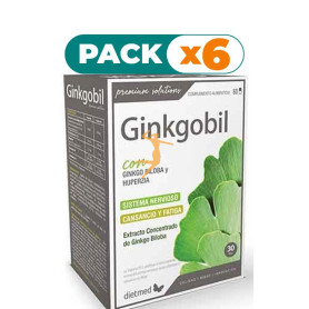 Pack 6x GiNKGOBIL 60 CÁPSULAS DIETMED