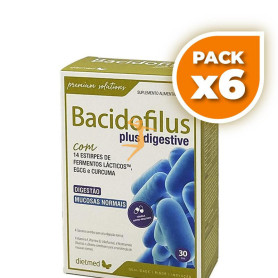 Pack 6x BACIDOFILUS PLUS 60 CÁPSULAS DIETMED