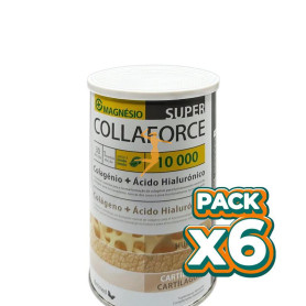 Pack 6x SUPER COLLAFORCE 10.000 MAGNESIO (LIMÓN) 450GR DIETMED