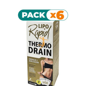 Pack 6x LIPORAPID THERMO DRAIN SOLUCIÓN ORAL 600 ML DIETMED