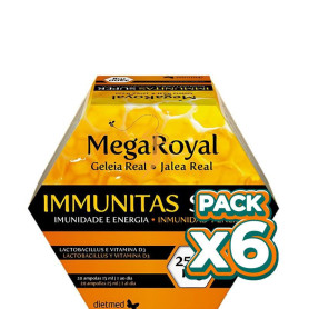 Pack 6x MEGAROYAL IMMUNITAS SUPER 2500 20 AMPOLLAS DIETMED
