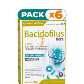Pack 6x BACIDOFILUS FLORA 30 CÁPSULAS DIETMED