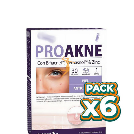 Pack 6x PROAKNE 30 CÁPSULAS DIETMED
