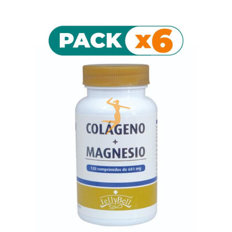 Pack 6x COLÁGENO Y MAGNESIO 120 COMPRIMIDOS JELLYBELL