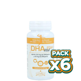 Pack 6x DHA VITAL STAR 60 PERLAS JELLYBELL