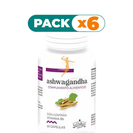 Pack 6x ASWAGANDHA 60 CÁPSULAS JELLYBELL