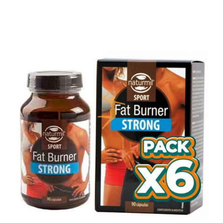 Pack 6x FAT BURNER STRONG 90 CÁPSULAS NATURMIL SPORT