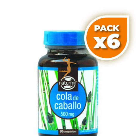 Pack 6x COLA DE CABALLO 500Mg. 90 COMPRIMIDOS NATURMIL