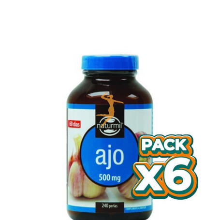 Pack 6x AJO 500Mg. 240 PERLAS NATURMIL