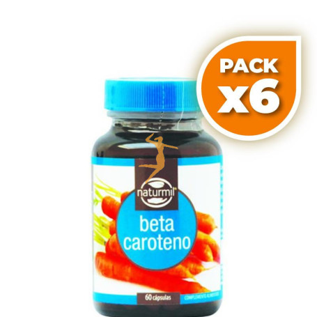 Pack 6x BETACAROTENO 60 CÁPSULAS NATURMIL