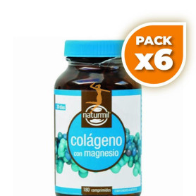 Pack 6x COLÁGENO CON MAGNESIO 180 COMPRIMIDOS NATURMIL