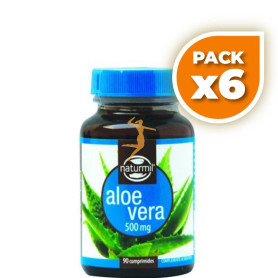 Pack 6x ALOE VERA 500Mg. 90 COMPRMIDOS NATURMIL