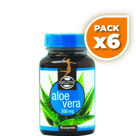 Pack 6x ALOE VERA 500Mg. 90 COMPRMIDOS NATURMIL