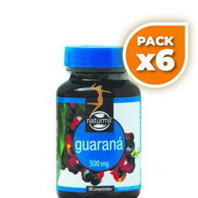 Pack 6x GUARANÁ 500Mg. 60 COMPRIMIDOS NATURMIL
