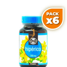 Pack 6x HIPÉRICO 300Mg. 45 CÁPSULAS NATURMIL
