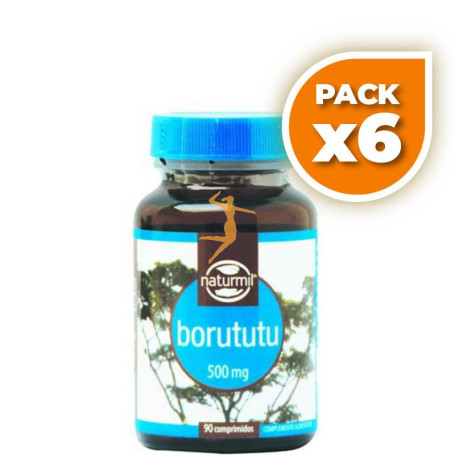 Pack 6x BORUTUTU 500Mg. 90 COMPRMIDOS NATURMIL