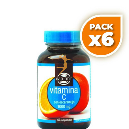 Pack 6x VITAMINA C 1.000Mg. 60 COMPRMIDOS NATURMIL